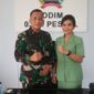 Dandim Pessel Letkol Moch Suherli bersama istri