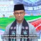 Gubernur DKI Jakarta Anies Baswedan saat mengucapkan selamat atas hari jadi Padang Pariaman ke-189