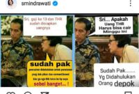 Unggahan Meme soal THR dan Gaji ke-13 di Akun Instagram Sri Mulyani