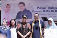 Kementerian Badan Usaha Milik Negara (BUMN) menggelar pasar rakyat dan bazar UMKM di Kota Solok