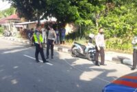 Seorang anggota kepolisian di Polresta Pariaman tertabrak saat bertugas