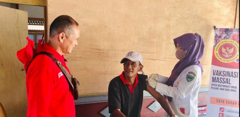 Peserta vaksinasi BINDA Sumbar antusias mendapatkan vaksin