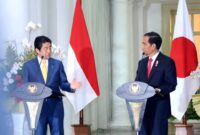 Konferensi pers yang disampaikan oleh Perdana Menteri Jepang Fumio Kishida bersama Presiden RI Joko Widodo 