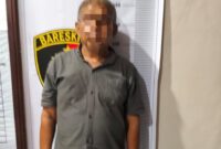 NS, terduga pelaku judi online jenis togel yang diamankan Polres Padang Panjang