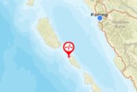 Gempa dengan magnitudo 5,1 M kembali mengguncang Bumi Sikerei, Kamis (15/9) malam