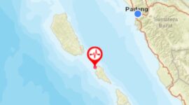 Gempa dengan magnitudo 5,1 M kembali mengguncang Bumi Sikerei, Kamis (15/9) malam