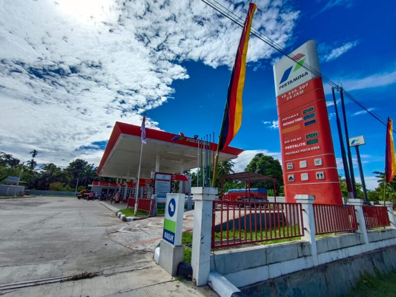 SPBU Simpang Lagan di Nagari Punggasan Utara, Kecamatan Linggo Sari Baganti, Pesisir Selatan 