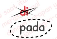 Ilustrasi Seharusnya Preposisi “pada” bukan “di”