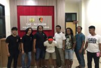Terduga pelaku penganiayaan seorang sopir truk CPO secara bersama-sama saat diamankan Tim Opsnal Macan Kumbang Satreskrim Polres Pessel dan Unit Reskrim Polsek Linggo Sari Baganti 