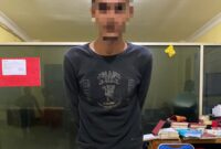 MS terduga penyalahgunaan narkoba saat ditangkap kepolisian