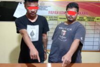 Dua terduga pelaku penyalahgunaan narkoba yang ditangkap oleh Unit Reskrim Polsek Sutera di sebuah rumah di Kampung Sungai Sirah, Nagari Surantih.