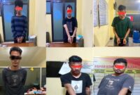 6 terduga pelaku penyalahgunaan narkoba yang ditangkap oleh kepolisian dalam dua minggu terakhir