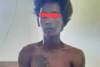 AS, seorang pria yang berprofesi sebagai nelayan yang diduga melakukan tindak kekerasan terhadap anak dibawah umur 