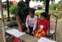 Momen Keakraban Satgas TMMD 115 Pesisir Selatan Bersama Keluarga Asuh.