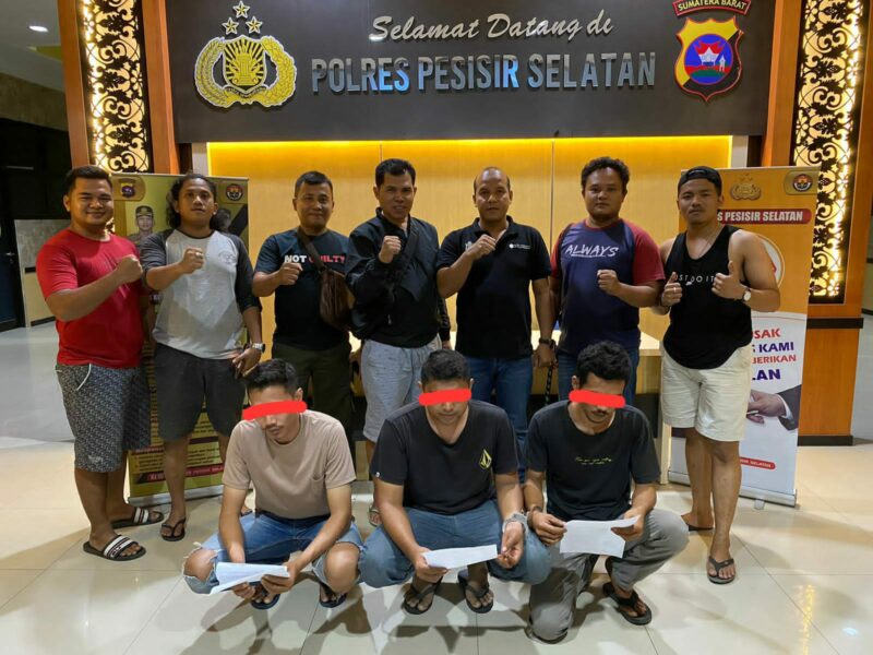 Usai Hisap Ganja, 3 Pria di Pesisir Selatan Diringkus Polisi