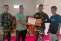 Tim Satgas TMMD Serahkan Bantuan 45 Al’quran