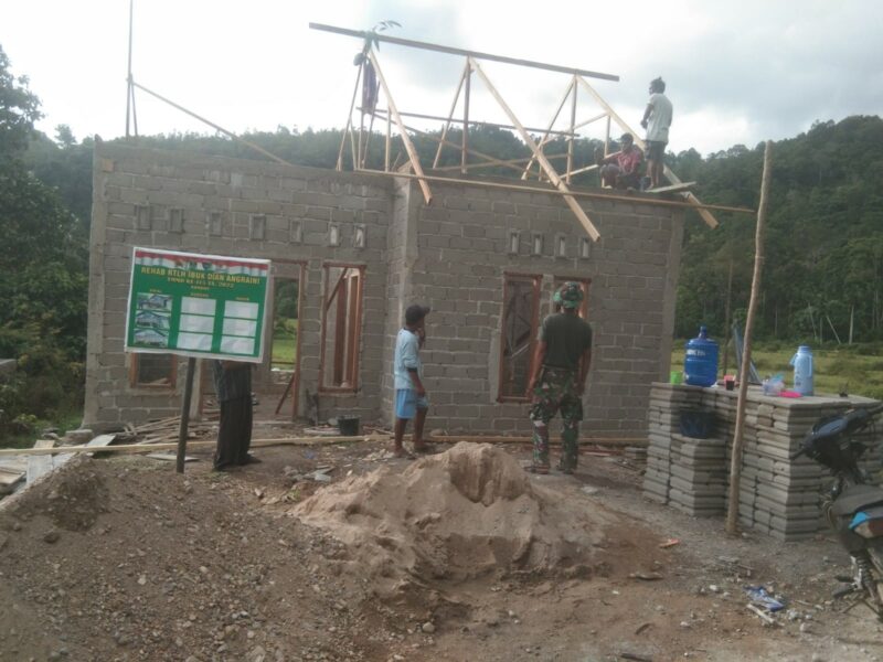 Satgas TMMD 115 Kodim 0311/Pessel Bersinergi untuk pembangunan RTLH