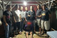 Pencuri yang cuma memakai celana dalam (CD) di Pesisir Selatan saat dibekuk oleh Tim Opsnal Macan Kumbang Satreskrim Polres Pessel, Jumat (30/9)