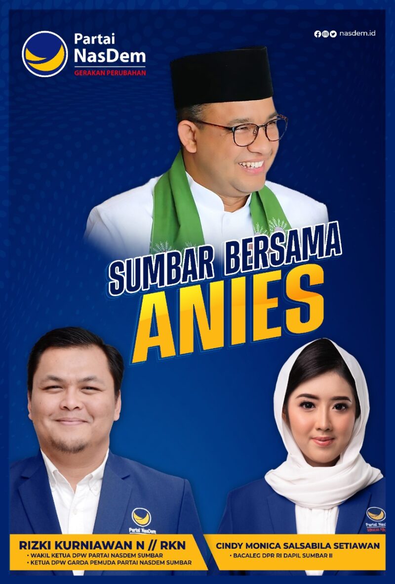 Pastikan Kemenangan Nasdem dan Anies, Cindy Monica Sambangi Sejumlah DPD Nasdem di Sumbar
