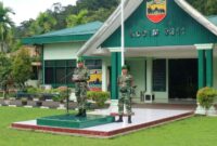 Komandan Kodim 0311/Pesisir Selatan Letkol Inf Sunardi membacakan amanat Kepala Staf Angkatan Darat (KASAD) Jenderal TNI Dudung Abdurahman saat upacara 17-an di Makodim 0312/Pessel, Jumat (17/2)