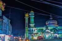 Nagari Tapan di malam hari. Foto: Facebook 