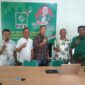 Dr Rodi Chandra saat mendaftarkan diri sebagai bupati/wakil bupati Pesisir Selatan di Kantor DPC Partai Kebangkitan Bangsa (PKB) Pesisir Selatan, Senin (29/4).