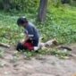 Tangkapan layar video viral perkelahian pelajar perempuan di Pesisir Selatan 