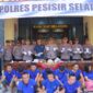 Polres Pesisir Selatan saat menggelar konferensi pers di Mapolres setempat