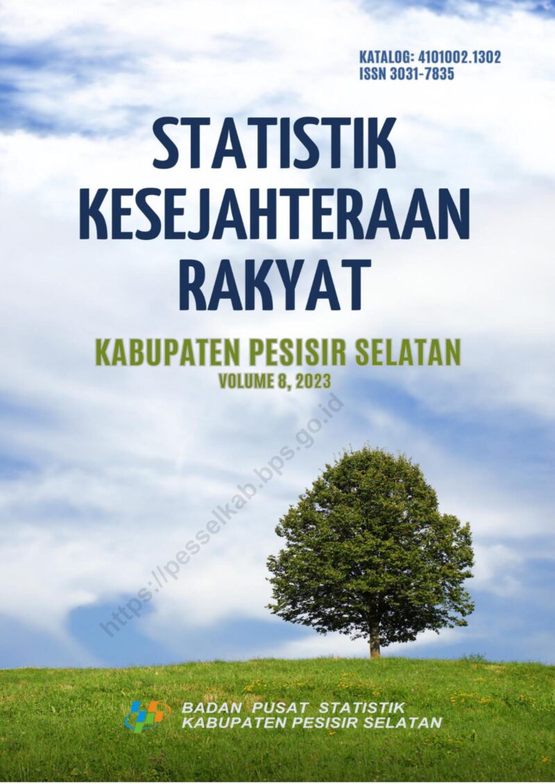 Cover Buku Kesejahteraan Rakyat Kabupaten Pesisir Selatan Tahun 2023