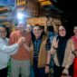 Bupati Pesisir Selatan periode 1995-2005 Darizal Basir bersama pasangan calon bupati dan wakil bupati Pessel nomor urut 2 Hendrajoni dan Risnaldi Ibrahim 