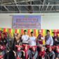 Wakil Bupati Pesisir Selatan terpilih Risnaldi Ibrahim saat foto bersama dengan pengurus PKPS Penarik, Kabupaten Muko-muko, Provinsi Bengkulu, Ahad (8/12/2024).