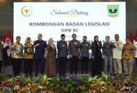Rombongan Badan Legislatif DPR RI saat melakukan kunjungan kerja di Sumatera Barat 