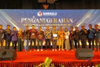 Bawaslu Pessel resmi ditetapkan sebagai Terbaik I tingkat Provinsi Sumatera Barat dengan predikat 