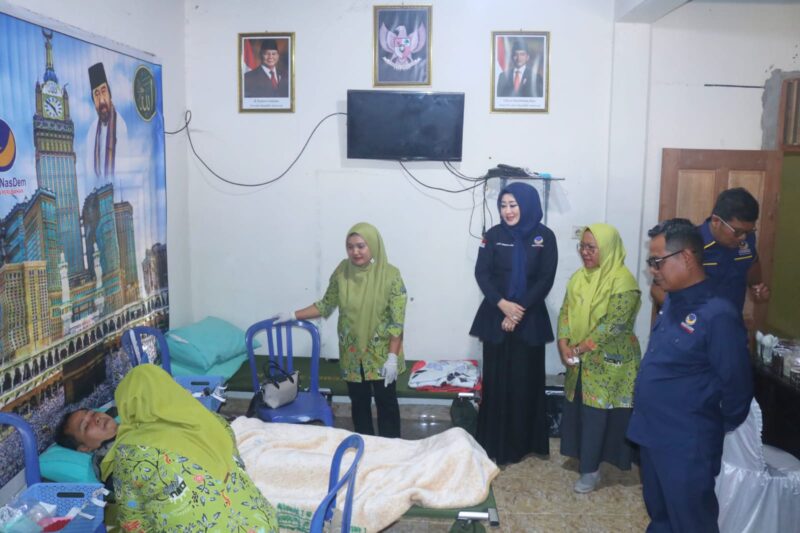 Rayakan HUT ke-14, NasDem Pessel Gelar Donor Darah dan Pemeriksaan Kesehatan Gratis