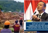 Bahlil mengatakan, sebelumnya negara-negara maju juga kembali mengalami virus deforestasi setelah banjir bandang melanda Aceh, Sumut, dan Sumbar

