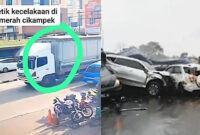 Detik-detik Truk Sayap Melaju di Cikampek, Menyeret 13 Kendaraan

