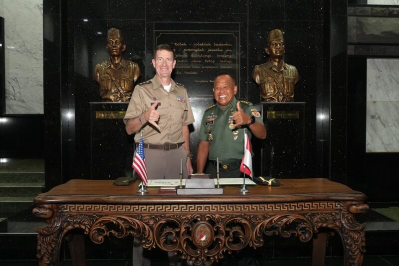 Kerja Sama Militer Kian Solid, WaKSAD Sambut Baik Wakil Danjen USARPAC

