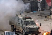 Perlawanan meledakkan alat peledak di sebuah jip militer yang diduduki di sebelah barat Jenin


