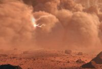 Perseverance Catat Petir dan Guntur di Mars untuk Pertama Kalinya

