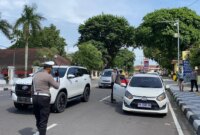 Satlantas Babel Bidik Sejumlah Pelanggar di Titik 0 KM Pangkalpinang di OZM 2025

