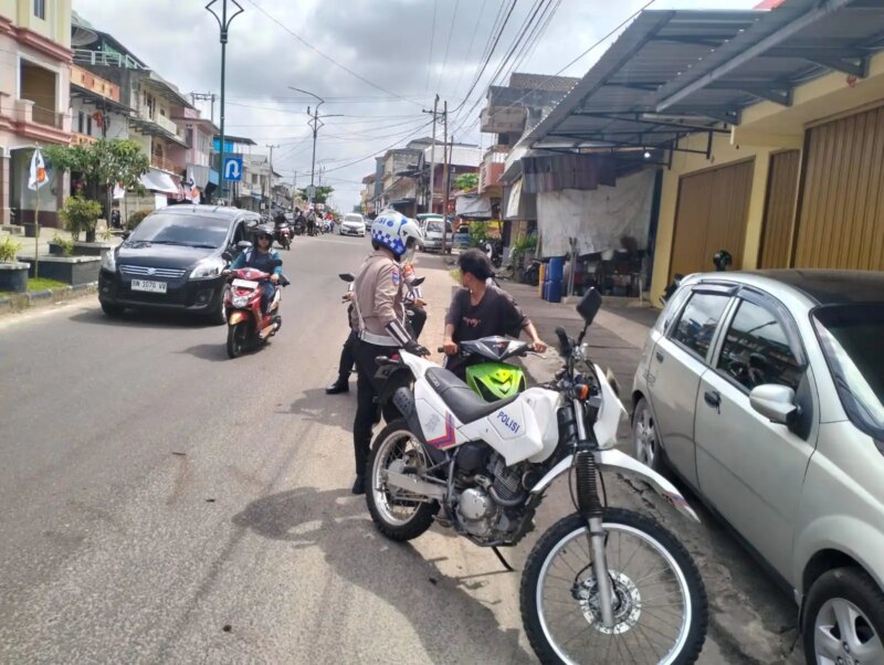 Satlantas Polres Bangka Selatan Gencarkan Operasi Penembakan Zebra: 15 Pelanggar Ditegur

