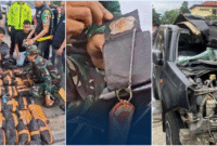TNI Temukan 75.000 Pil Ekstasi dalam Kecelakaan Mobil, Ada Lencana Polisi di Kursi Pengemudi, Pengemudi Kabur

