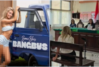 Artis P*rno Bonnie Blue Divonis Denda Rp 200 Ribu karena Membuat Konten di Mobil Bangbus

