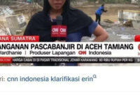 Cuplikan Video CNN terkait Penanganan Banjir Aceh