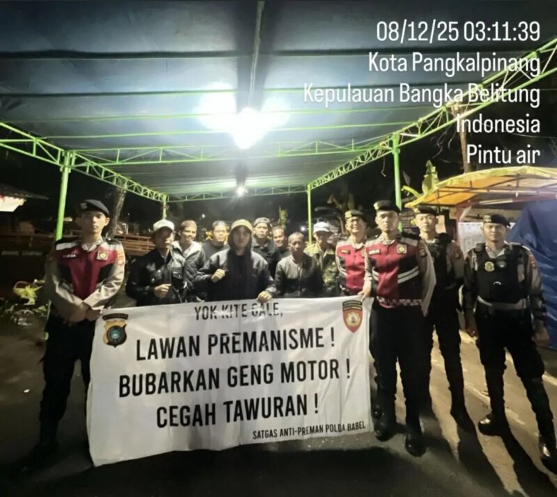 Dit Samapta Polda Babel Jaga Keselamatan dan Keamanan Masyarakat, Antisipasi Geng Motor dan Balapan Liar

