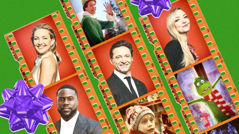 <p>Anda bukan satu-satunya yang menonton film Natal di sofa minggu ini. Yahoo meminta Kate Hudson, Kevin Hart, Hugh Jackman, Amanda Seyfried dan bintang lainnya untuk menyebutkan film liburan yang mereka tonton berulang kali. (Ilustrasi foto: Victoria Ellis/Yahoo News; foto: Bryan Derballa/Getty Images (3), Gilbert Flores/Penske Media via Getty Images, 20th Century Fox Film Corp./Courtesy Everett Collection, New Line/Courtesy Everett Collection, Universal Pictures/Courtesy Everett Collection)</p><div class=