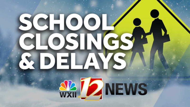 Penutupan sekolah, penundaan di North Carolina dan Virginia pada Kamis, 11 Desember

