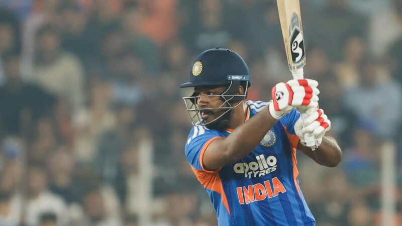 Samson juga menyelesaikan 1.000 run di T20I (Sumber gambar: X/@BCCI)
