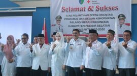 Foto bersama usai Pelantikan Pengurus dan Dewan Kehormatan PMI Pesisir Selatan Masa Bakti 2025-2030