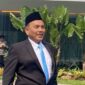 Syahganda Nainggolan di Istana (02/10/2026). (Bloomberg Technoz/Dovana Hasiana)